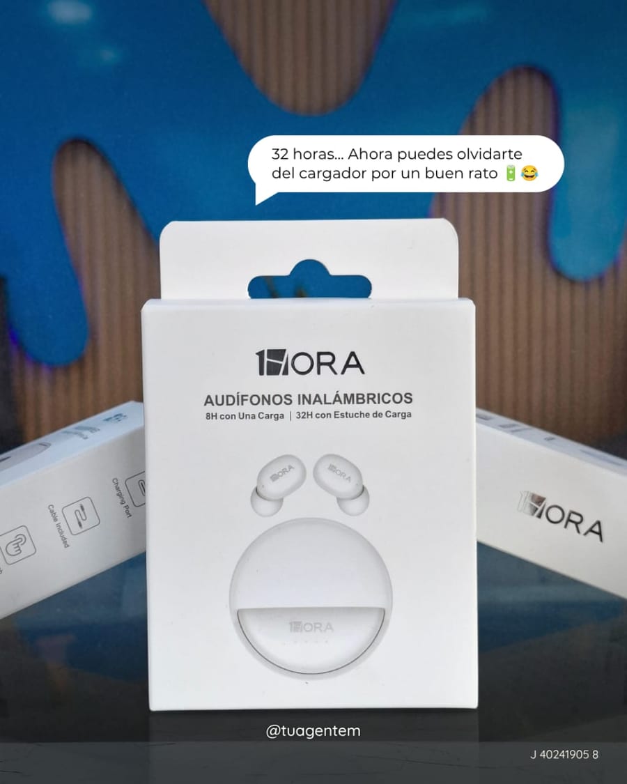 1HORA Audífonos inalámbricos · Blanco