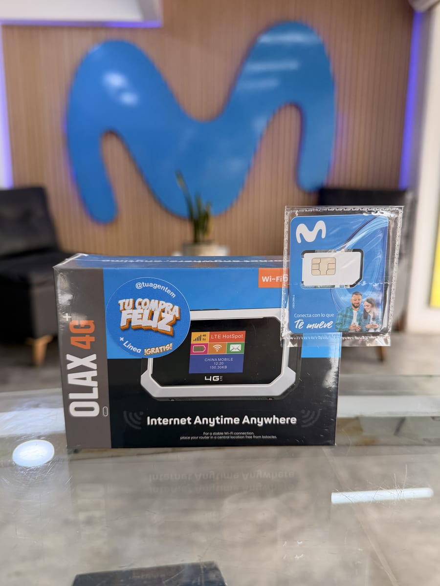 OLAX Router 4G + línea nueva