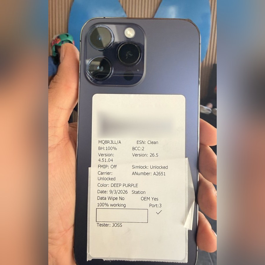 iPhone 14 Pro Max morado